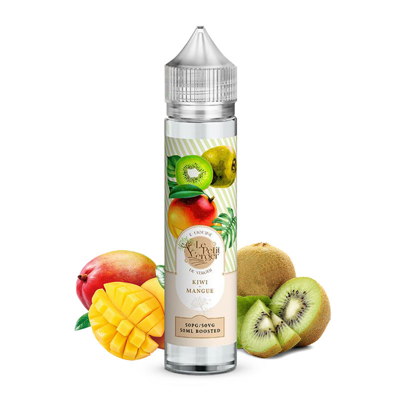 Photo du eliquide Kiwi Mangue 50ml de la marque française : Le Petit Verger.