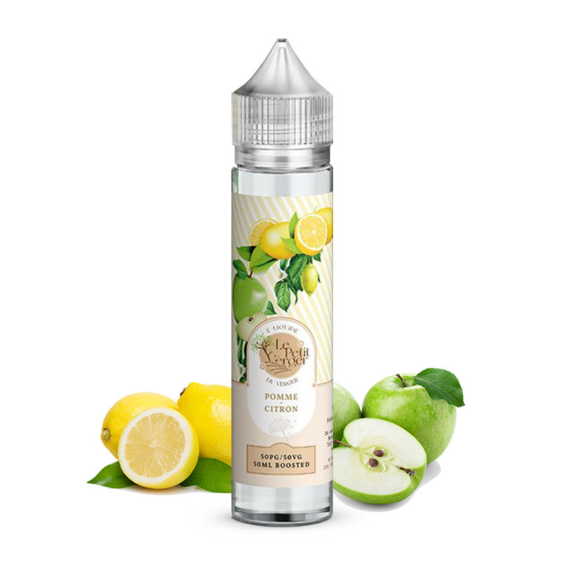 Photo du eliquide Pomme Citron 50ml de la marque française : Le Petit Verger.