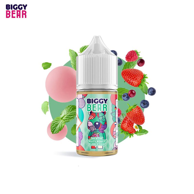 Concentré Menthe Fruits Rouges Bubble Gum 30ml - Biggy Bear