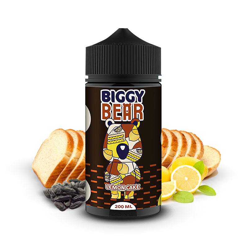 Eliquide Lemon Cake de la marque française de e-liquides Biggy Bear.