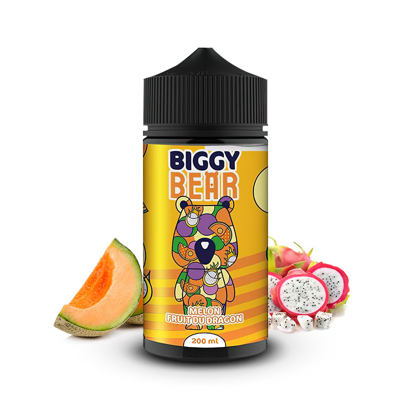 Eliquide Melon Fruit du Dragon de la marque française de e-liquides Biggy Bear.