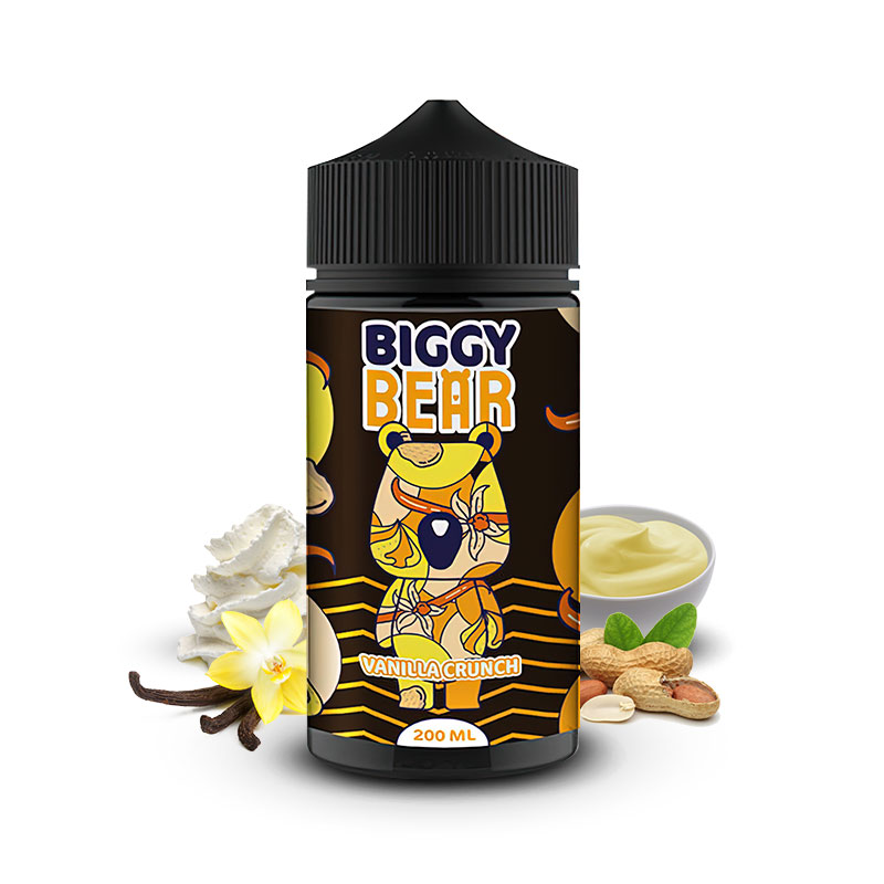 Eliquide Vanillla Crunch de la marque française de e-liquides Biggy Bear.