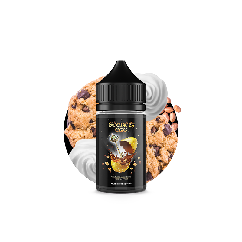 Concentré Secret's Egg 30ml Secret's Lab arôme DIY cookie chocolat caramel cacahuète chantilly