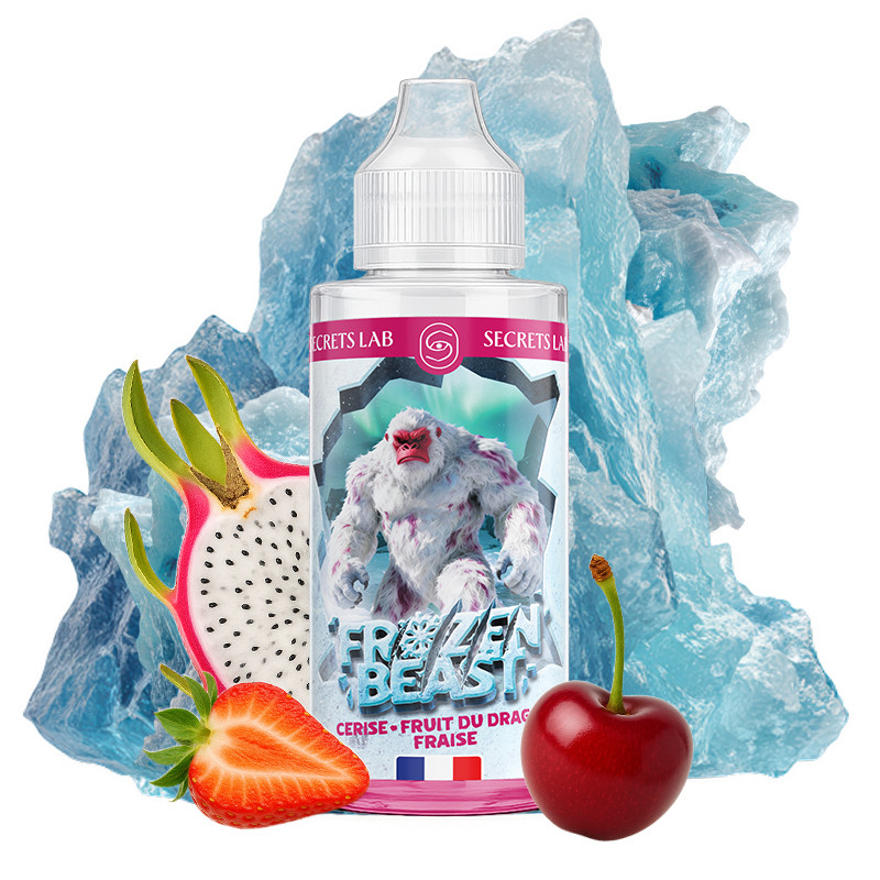 E-liquide Cerise Fruit du Dragon Fraise 100ml Frozen Beast Secret's Lab