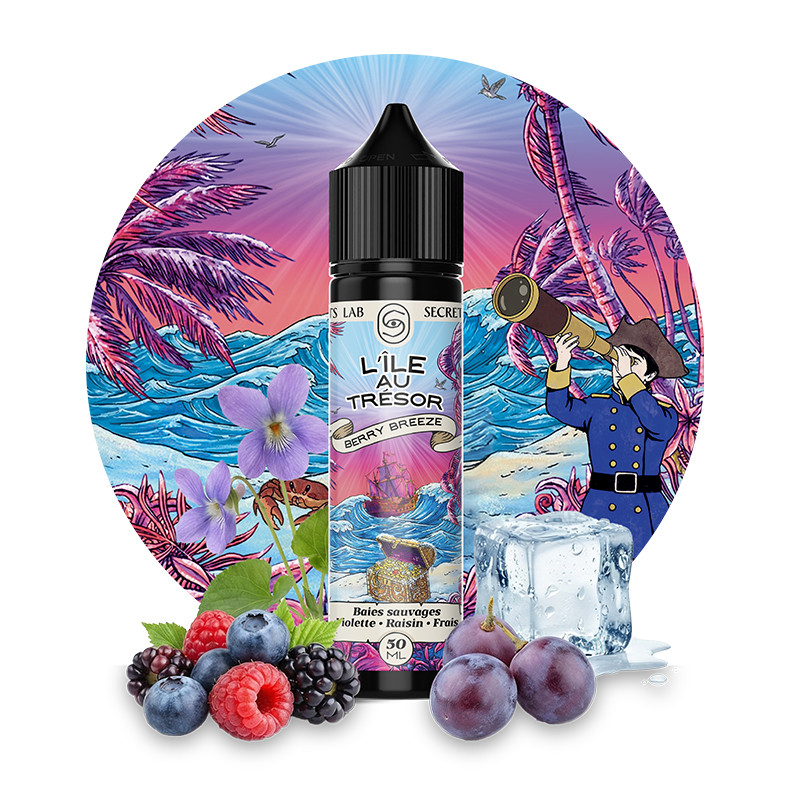 E-liquide Berry Breeze 50ml L'Île au Trésor Secret's Lab