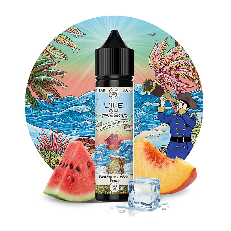 E-liquide Coral Breeze 50ml L'Île au Trésor Secret's Lab