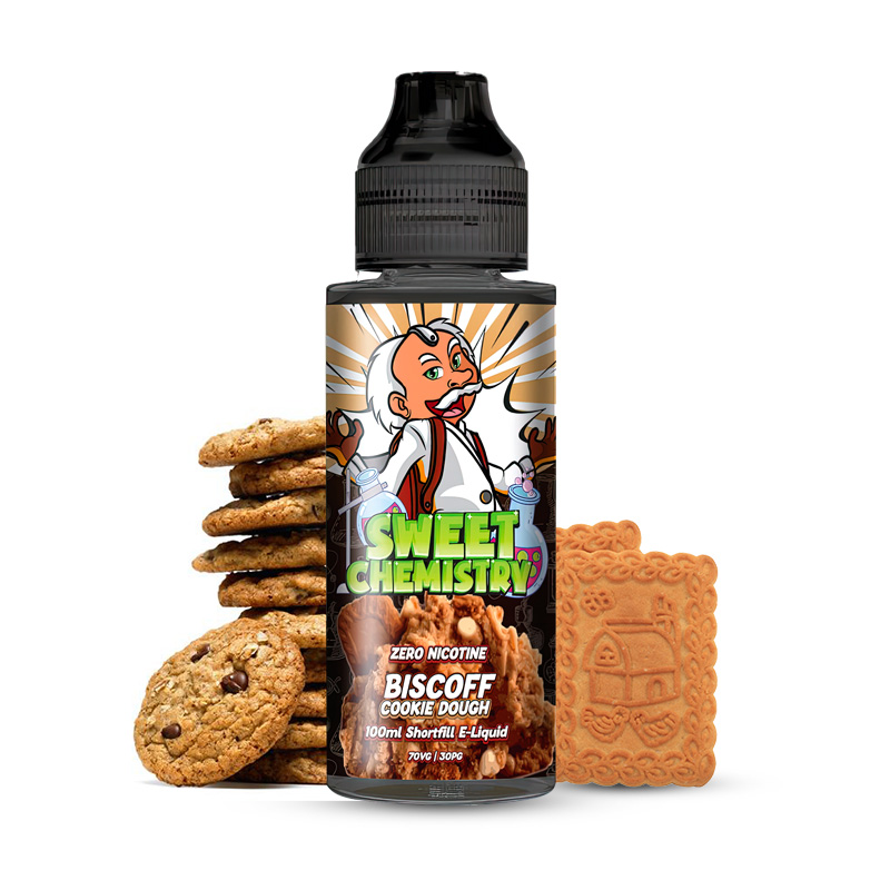 Présentation produit du eliquide Biscoff Cookie Dough de Sweet Chemistry