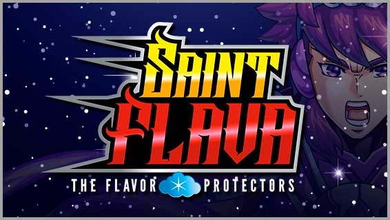 Logo de la gamme de e-liquides Saint Flava par la marque française Swoke.