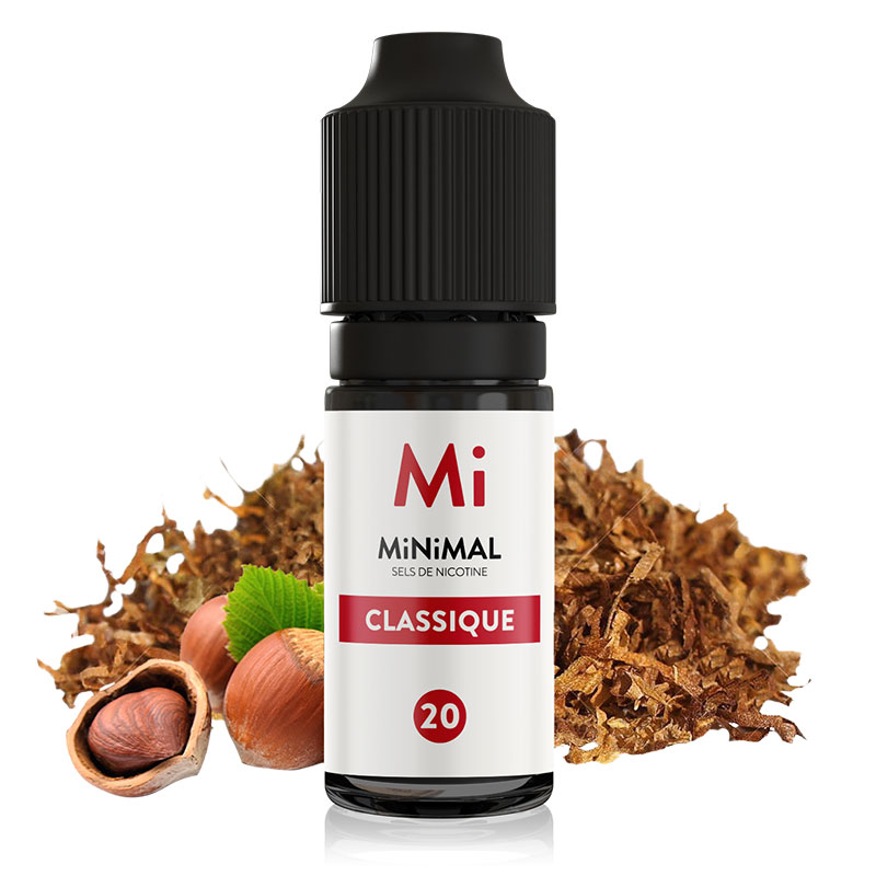 Photo du e-liquide français au sel de nicotine Classique de la gamme Minimal produit par The Fuu.