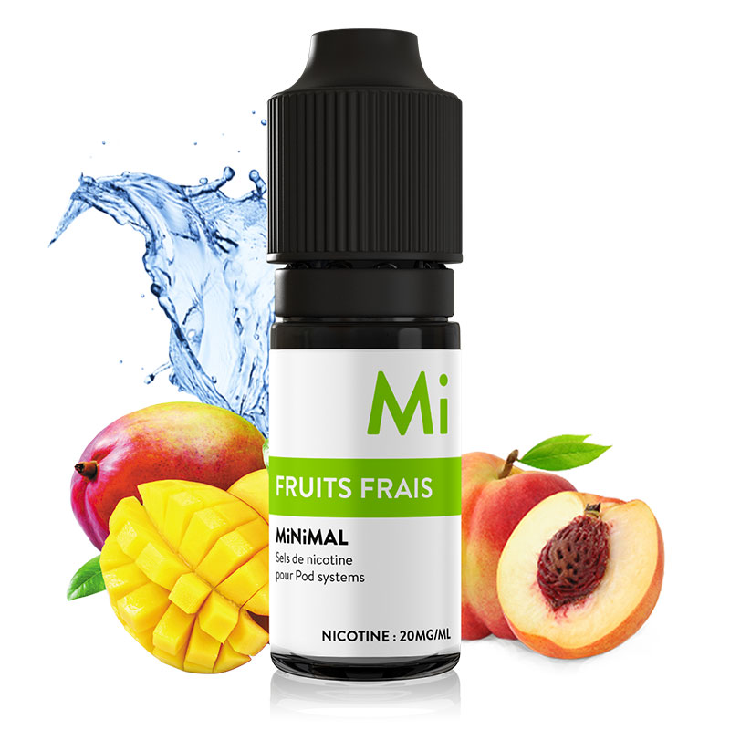 Photo du e-liquide français au sel de nicotine Fruits Frais de la gamme Minimal produit par The Fuu.