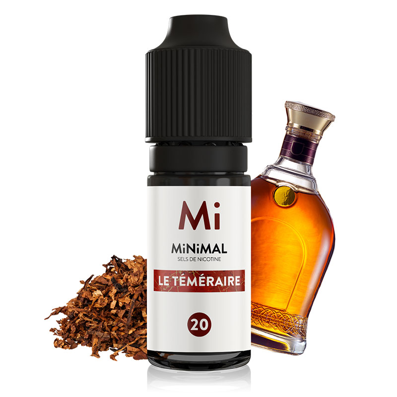 Photo du e-liquide français au sel de nicotine Le Téméraire de la gamme Minimal produit par The Fuu.