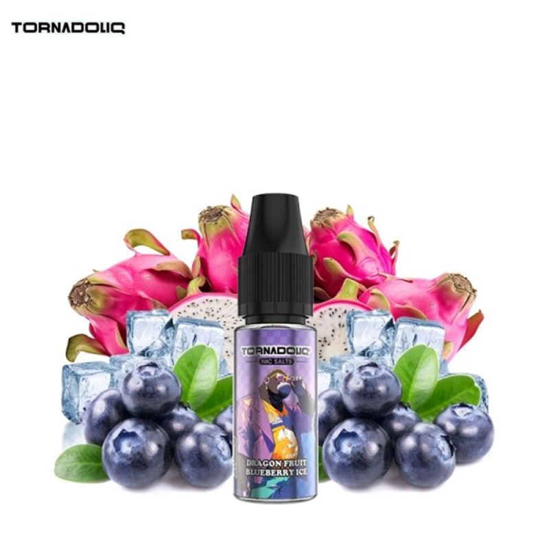 E-liquide Dragon Fruit Blueberry Ice 10ml Sel de Nicotine - Tornadoliq