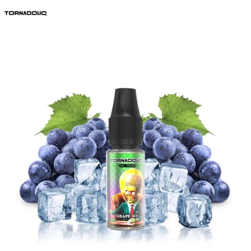 E-liquide Grape Ice 10ml Sel de Nicotine - Tornadoliq