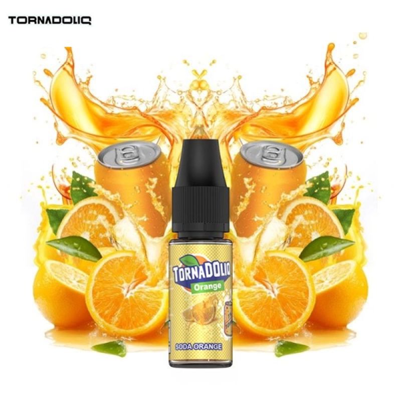 E-liquide Soda Orange 10ml Sel de Nicotine - Tornadoliq