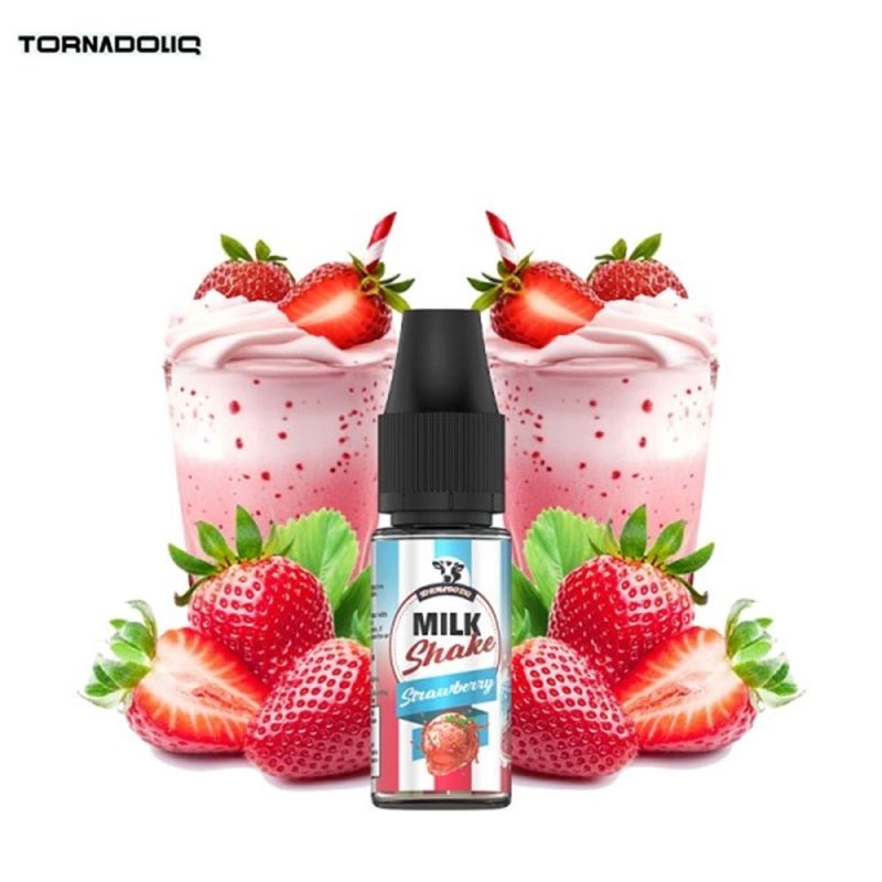 E-liquide Strawberry Milkshake 10ml Sel de Nicotine - Tornadoliq