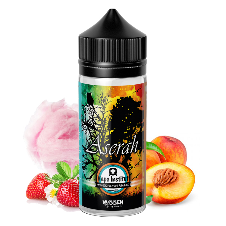 Photo du flacon du eliquide Aserah en 100 ml de la marque française de e-liquide Vape institut.