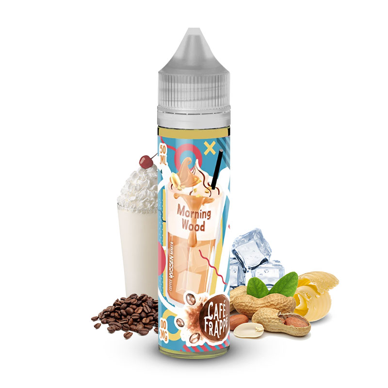 Photo du eliquide Morning Wood 50ml de la gamme française Café Frappé par Vape Institut.