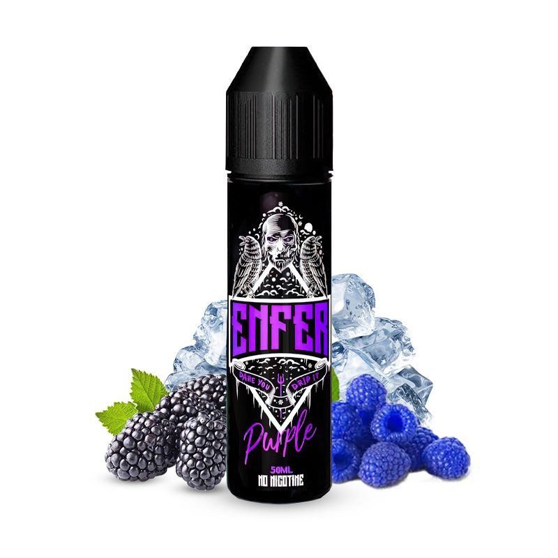 Photo du eliquide Purple 50ml de la marque Enfer par les fabricants français : Vape47.