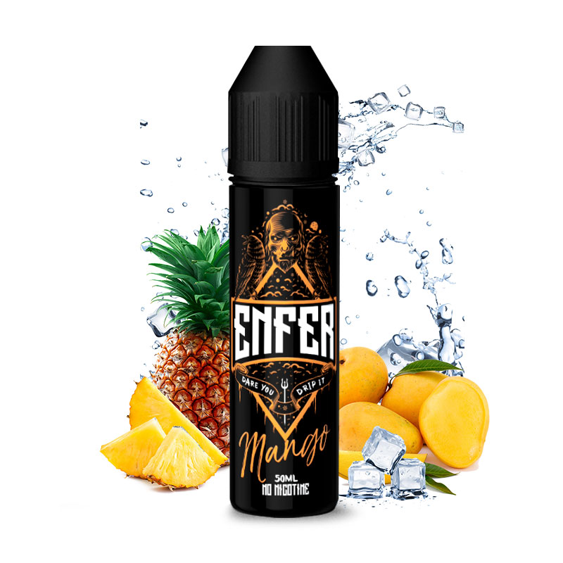 Photo du eliquide Mango 50ml de la marque Enfer par les fabricants français : Vape47.