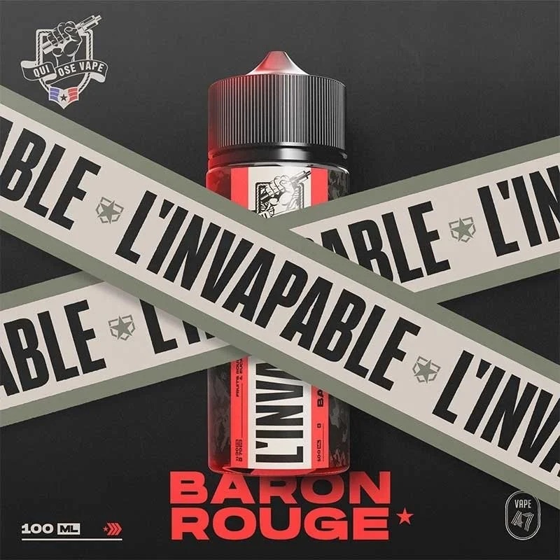 E-liquide Baron Rouge 100 ml L'INVAPABLE Vape47 fruits rouges menthol eucalyptus