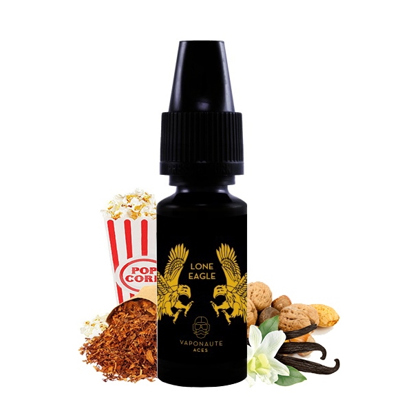 Photo du Lone Eagle 10 ml - Vaponaute Aces : eliquide pour le vapotage de la marque française Vaponaute et fabriqués par la société Gaiatrend.