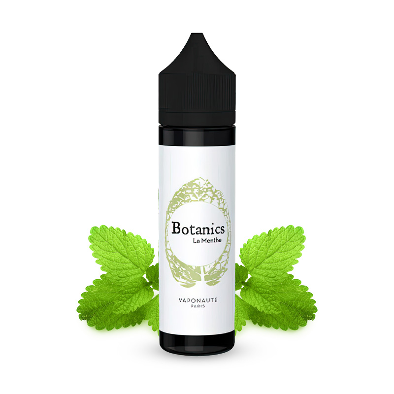 Photo du eliquide La Menthe 50ml de la gamme Botanics de la marque française : Vaponaute.