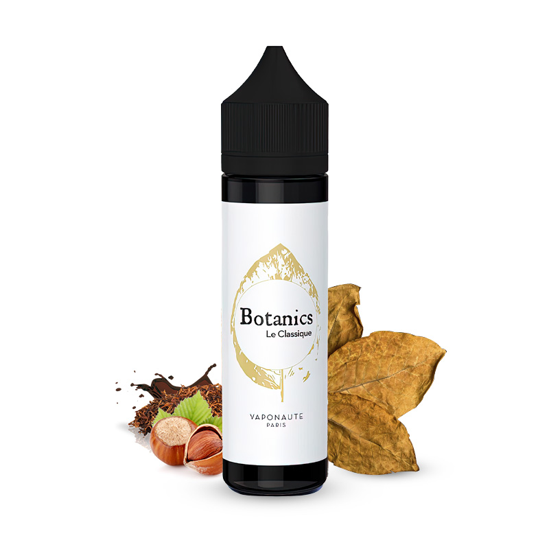 Photo du eliquide Le Classique 50ml de la gamme Botanics de la marque française : Vaponaute.