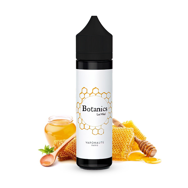 Photo du eliquide Le Miel 50ml de la gamme Botanics de la marque française : Vaponaute.