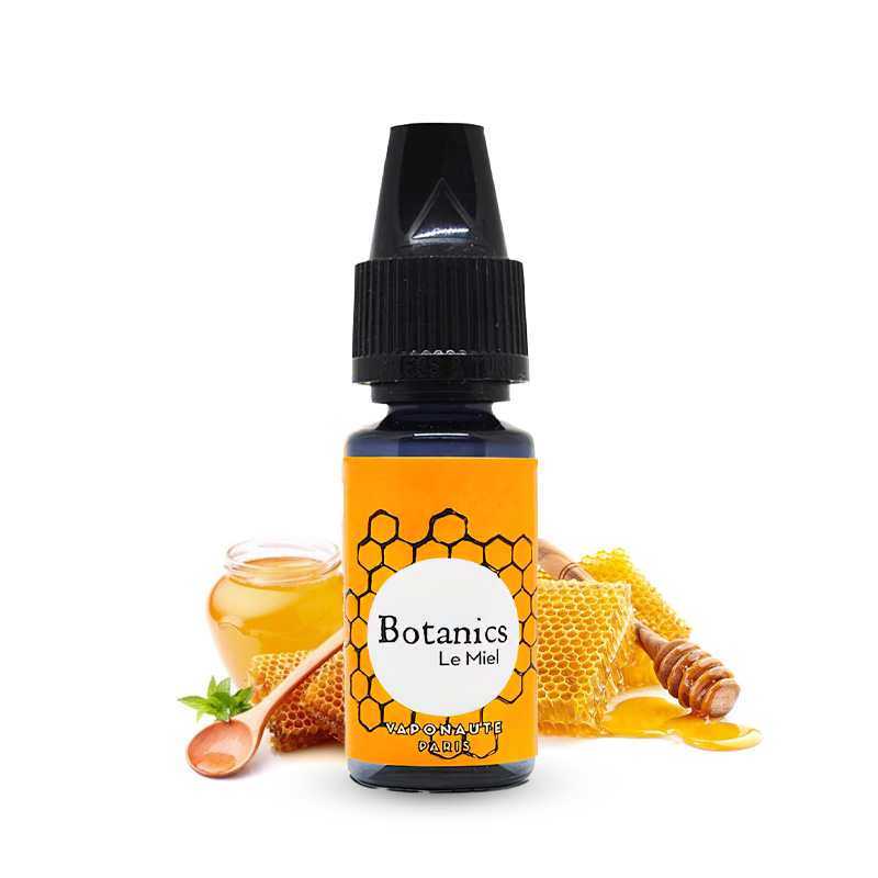 Photo du eliquide Le Miel 10ml de la gamme française Botanics et fabriqué par Vaponaute & Alfaliquid.