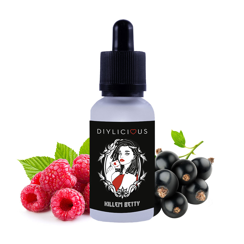 Photo du eliquide Killem Betty 30ml de la marque française : Diylicious par Vaponaute Paris.