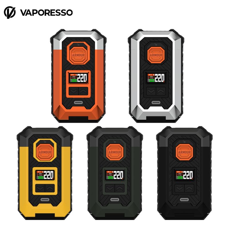 Photo des déclinaisons de la Box cigarette électronique Armour Max 220W de Vaporesso.