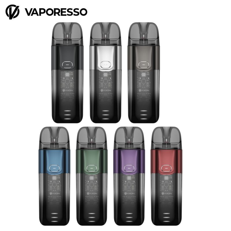 Photo des différentes déclinaisons de la box cigarette électronique Luxe X de la marque Vaporesso.