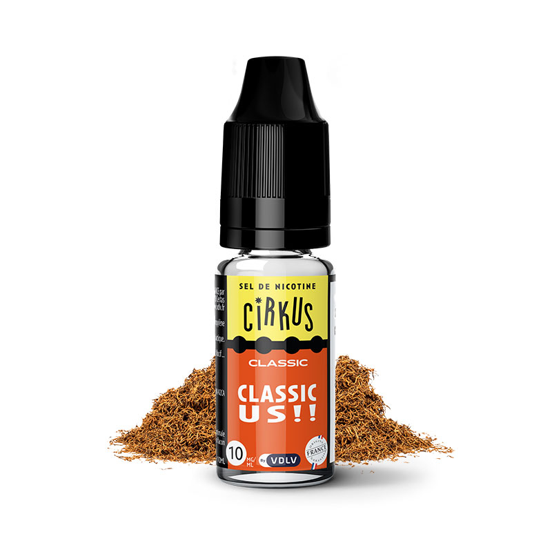 Classic US 10 ml - Cirkus Sel de Nicotine