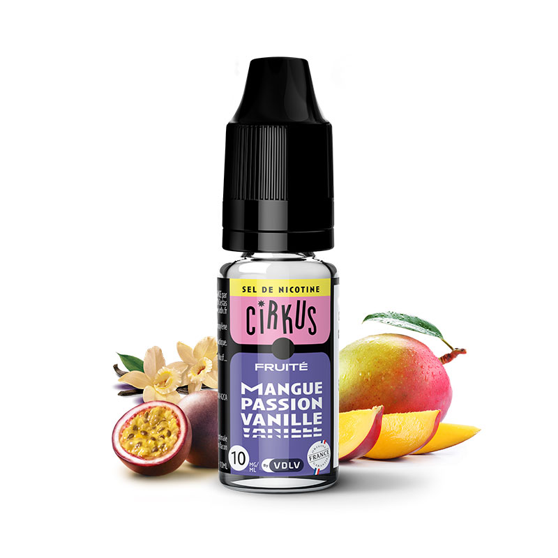 Mangue Passion Vanille 10 ml - Cirkus Sels de nicotine