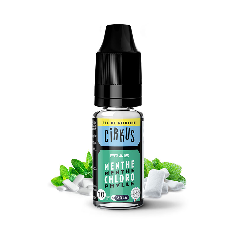 Menthe Chlorophylle 10 ml - Cirkus Sels de nicotine