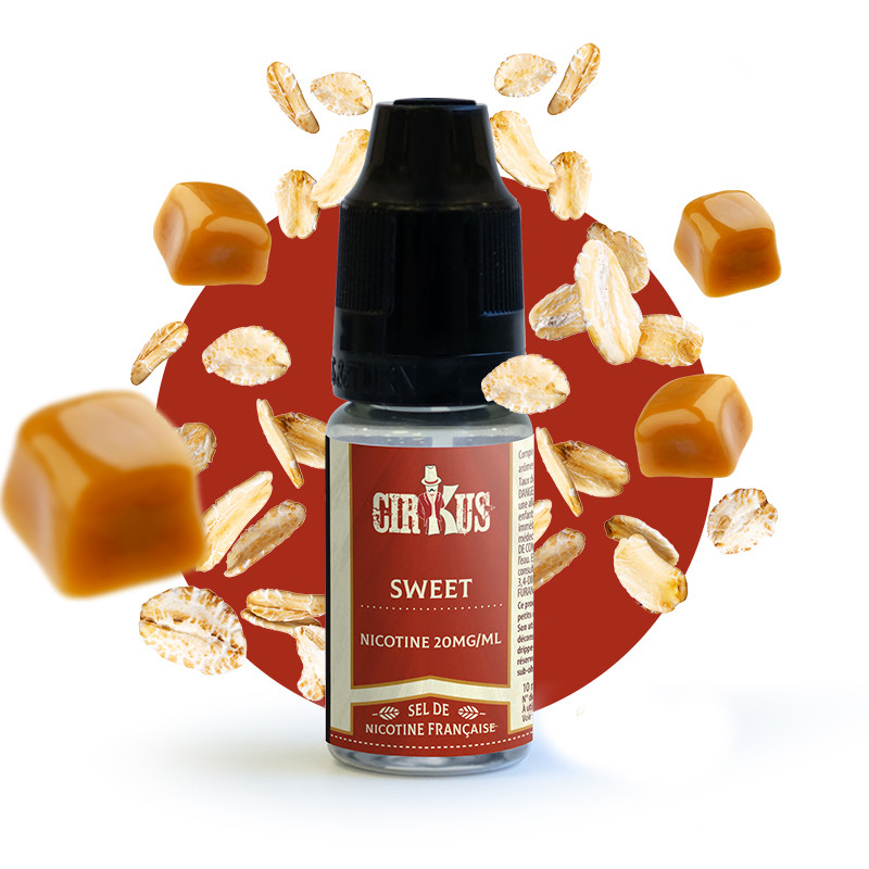 Eliquide Sweet 10ml en sel de nicotine de Cirkus par la marque française Vincent dans les Vapes.