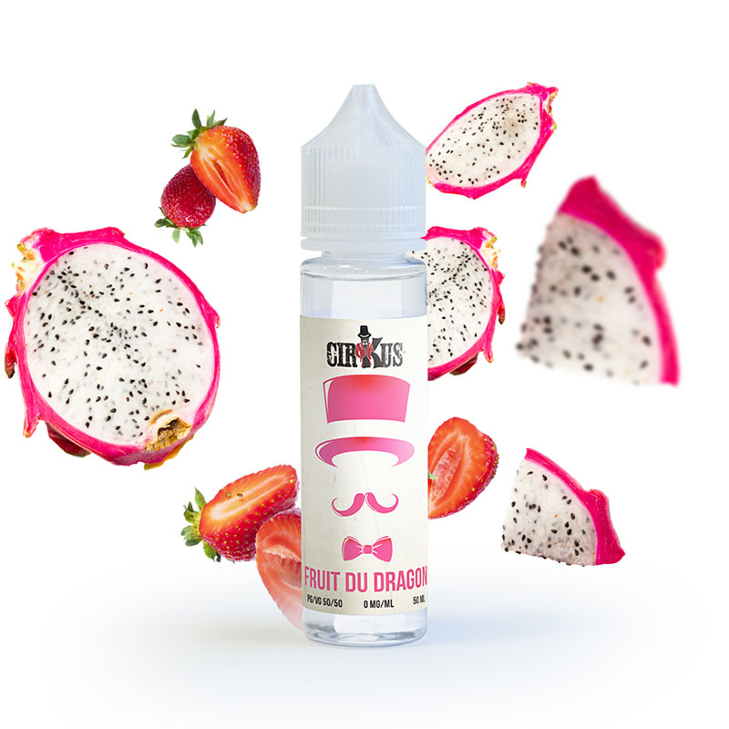 Photo du flacon du Fruit du dragon 50 ml Cirkus Authentic de Vincent dans les Vapes.