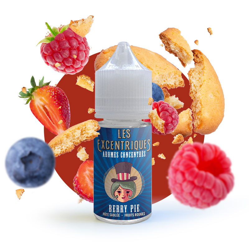 Photo du flacon de l'arôme concentré Berry Pie - Les Excentriques 30ml de la marque VDLV fabriqué par VDLV.