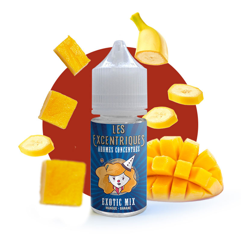 Photo du flacon de l'arôme concentré Exotic Mix - Les Excentriques 30ml de la marque VDLV fabriqué par VDLV.