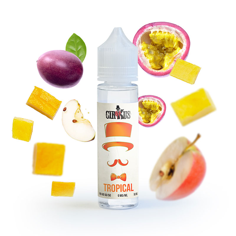 Photo du flacon du Tropical 50 ml Cirkus Authentic de Vincent dans les Vapes.