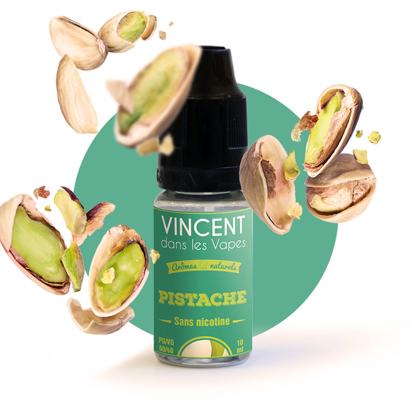 Eliquide Pistache 10ml de VDLV par la marque française Vincent dans les Vapes.