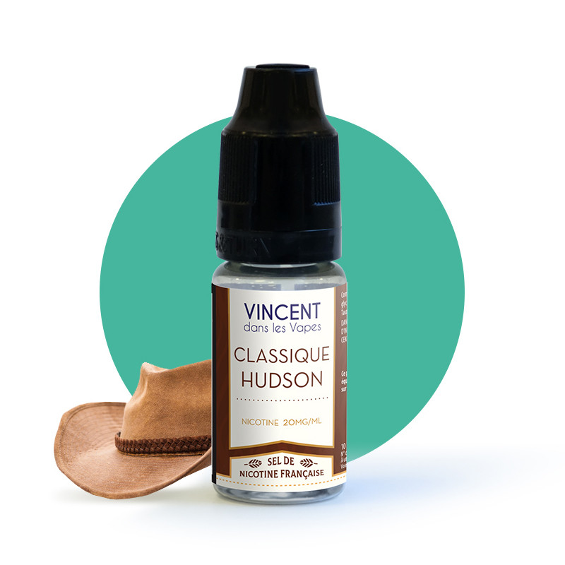Eliquide Classic Hudson 10ml en sel de nicotine de VDLV par la marque française Vincent dans les Vapes.