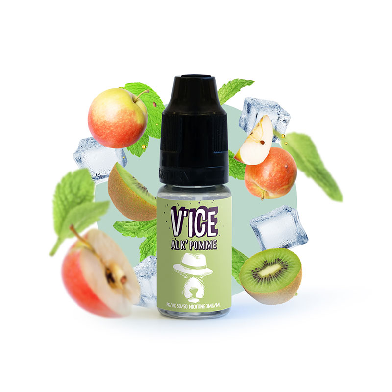 Eliquide Al K'Pomme - V'ice 10ml par la marque française Vincent dans les Vapes.