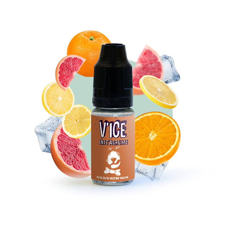 Eliquide Inst'agrume - V'ice 10ml par la marque française Vincent dans les Vapes.