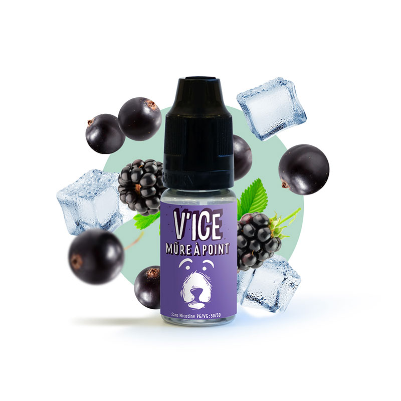 Eliquide Mûre à Point - V'ice 10ml par la marque française Vincent dans les Vapes.