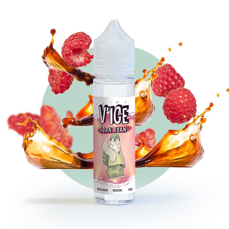 Photo du flacon du Soda Ryan 50 ml V'ice de Vincent dans les Vapes.