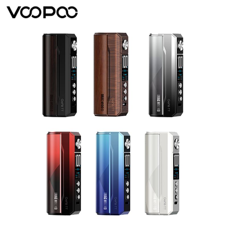 Différentes déclinaisons de la box cigarette électronique Drag M100S de Voopoo