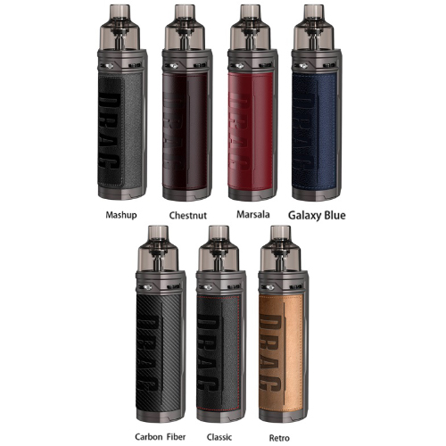 Les coloris disponibles pour le mod pod Drag X de Voopoo