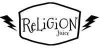 Logo de la marque française de eliquide pour le vapotage : Religion Juice.
