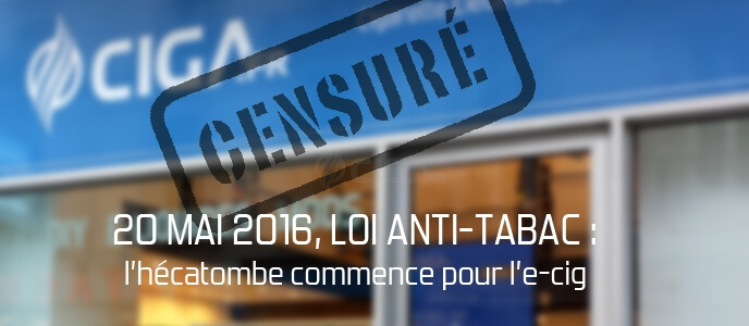 Loi anti-tabac : l’hécatombe commence pour l’e-cig